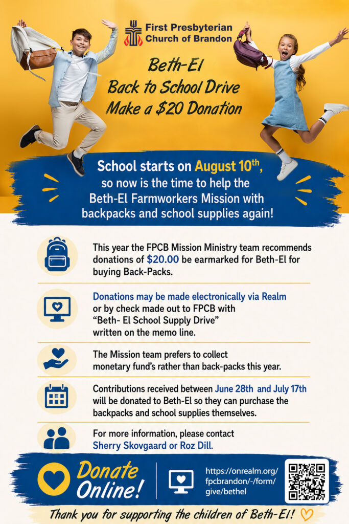 Beth-El Back to School Drive