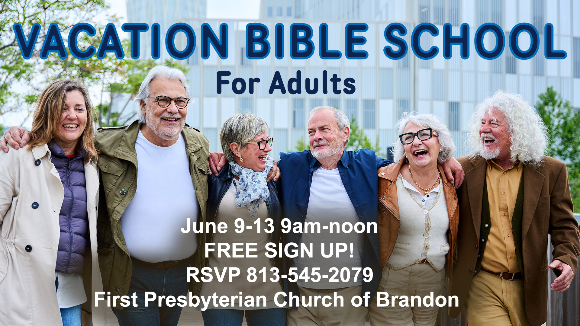 Vacation Bible School for Adults June 9-13