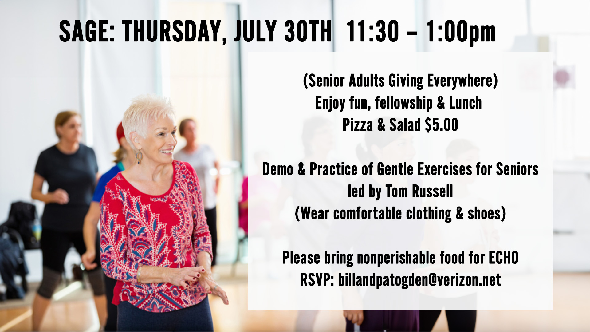 SAGE: Gentle Exercises for Seniors
