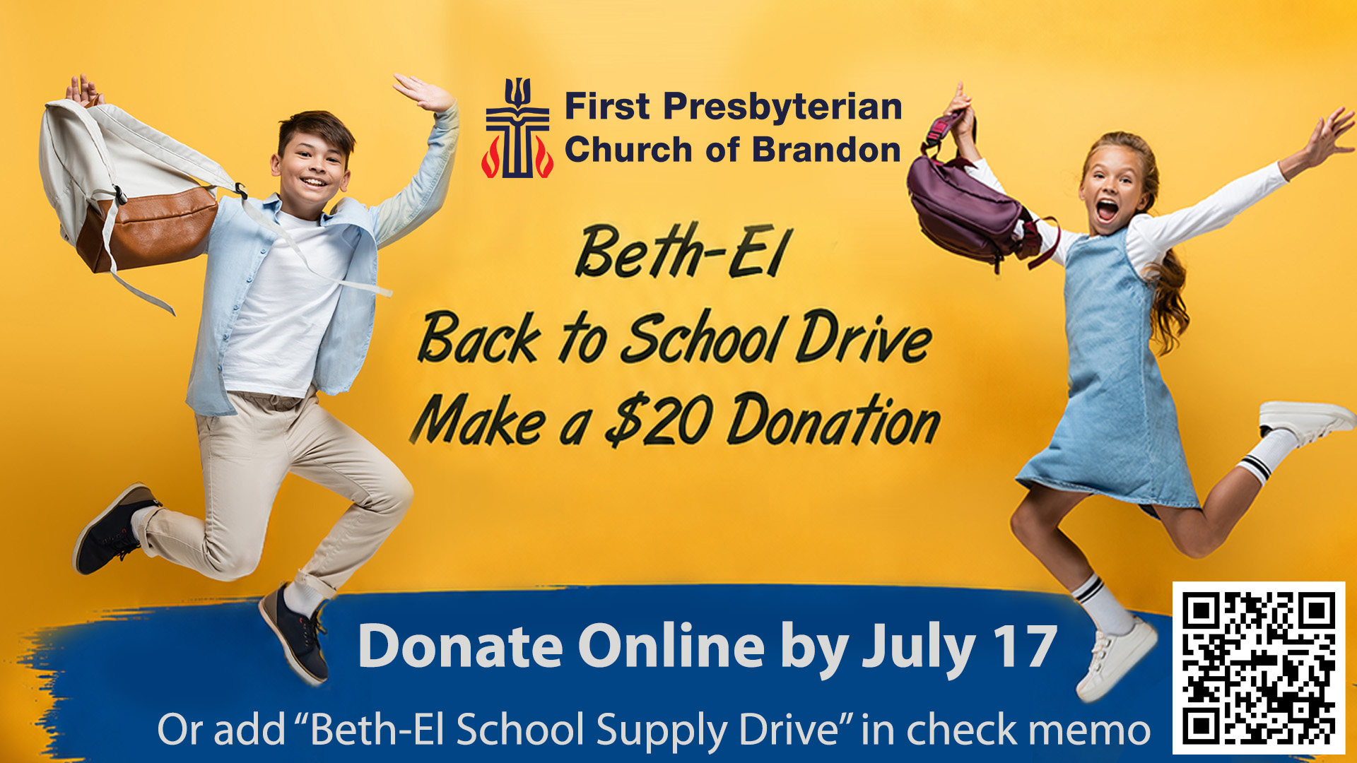 BETHEL-EL “Back to School” DRIVE