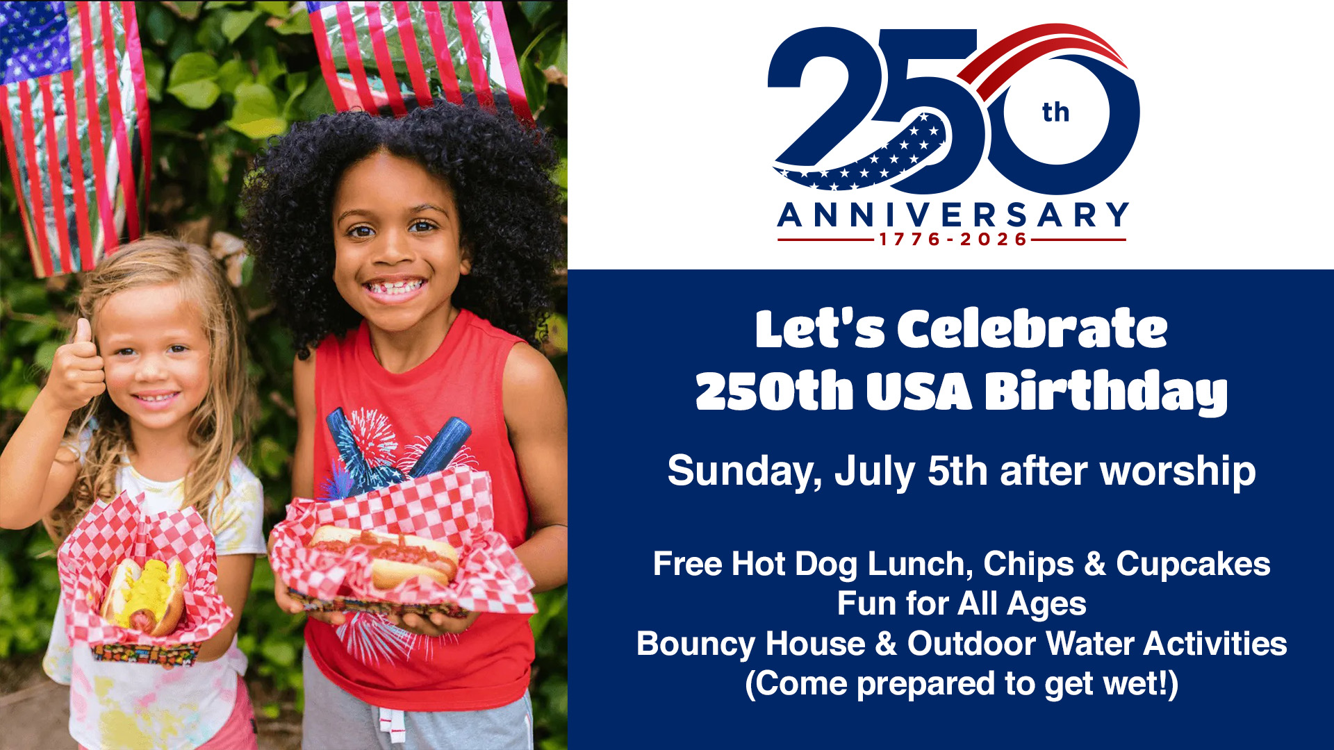 250th USA Birthday Picnic Sunday July 5